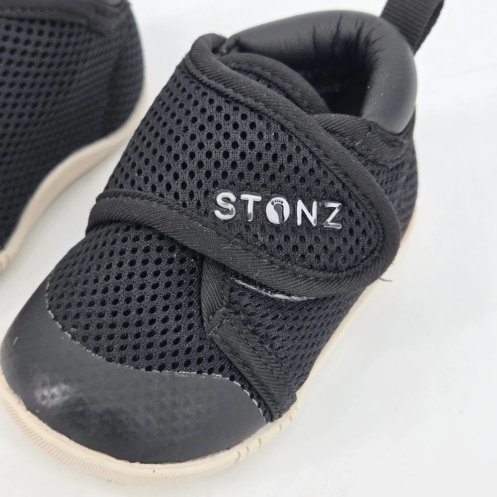 Stonz Cruiser Original Black Baby Shoes Breathable Mesh Sneakers 6-12 M US 4